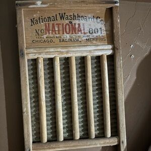 Vintage National Washboard Co. Wooden Washboard